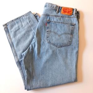 90s Levi's 550 Relaxed Fit 100% Cotton Jeans 42x30